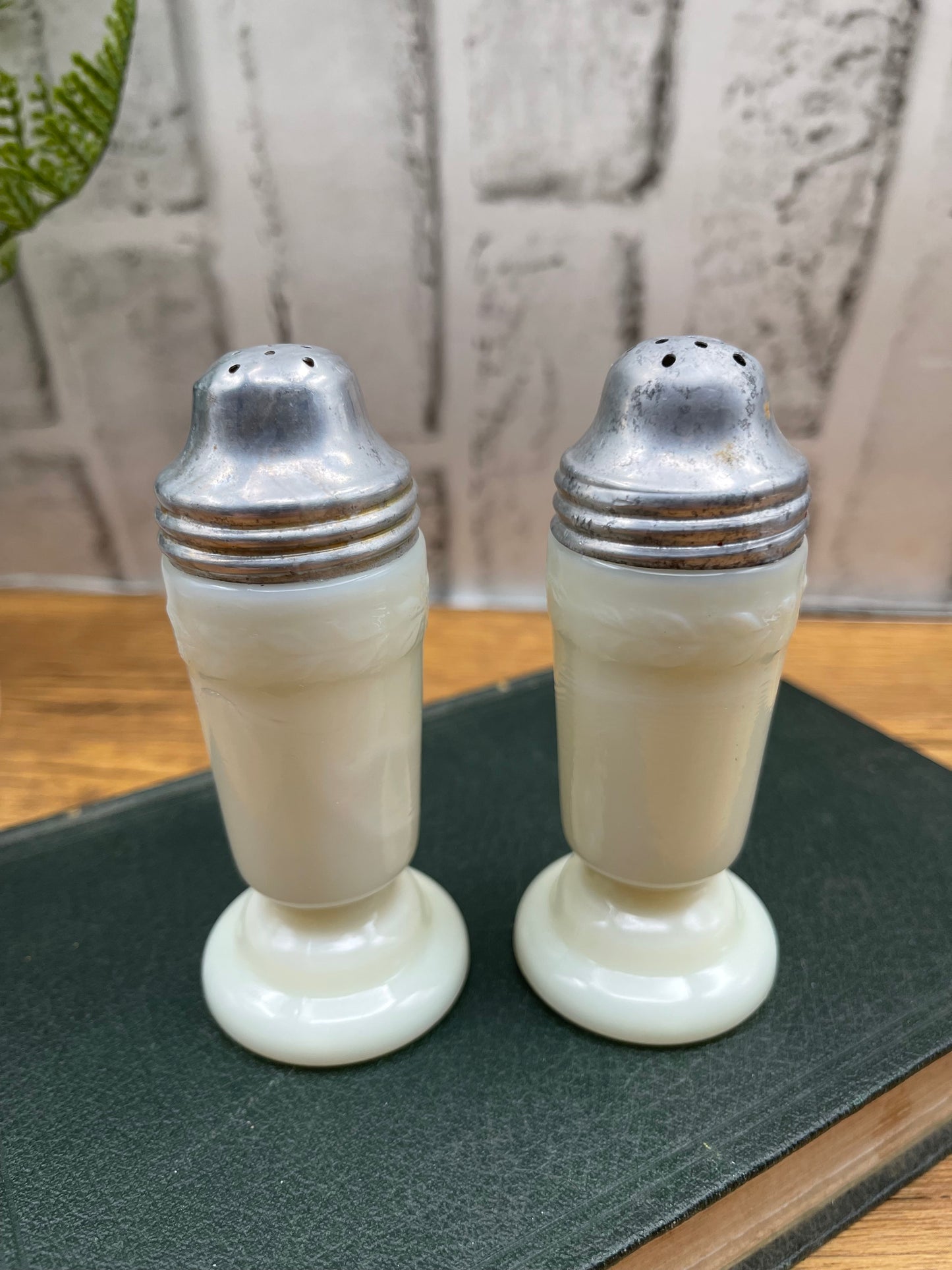 Custard Uranium Salt and Pepper Shakers