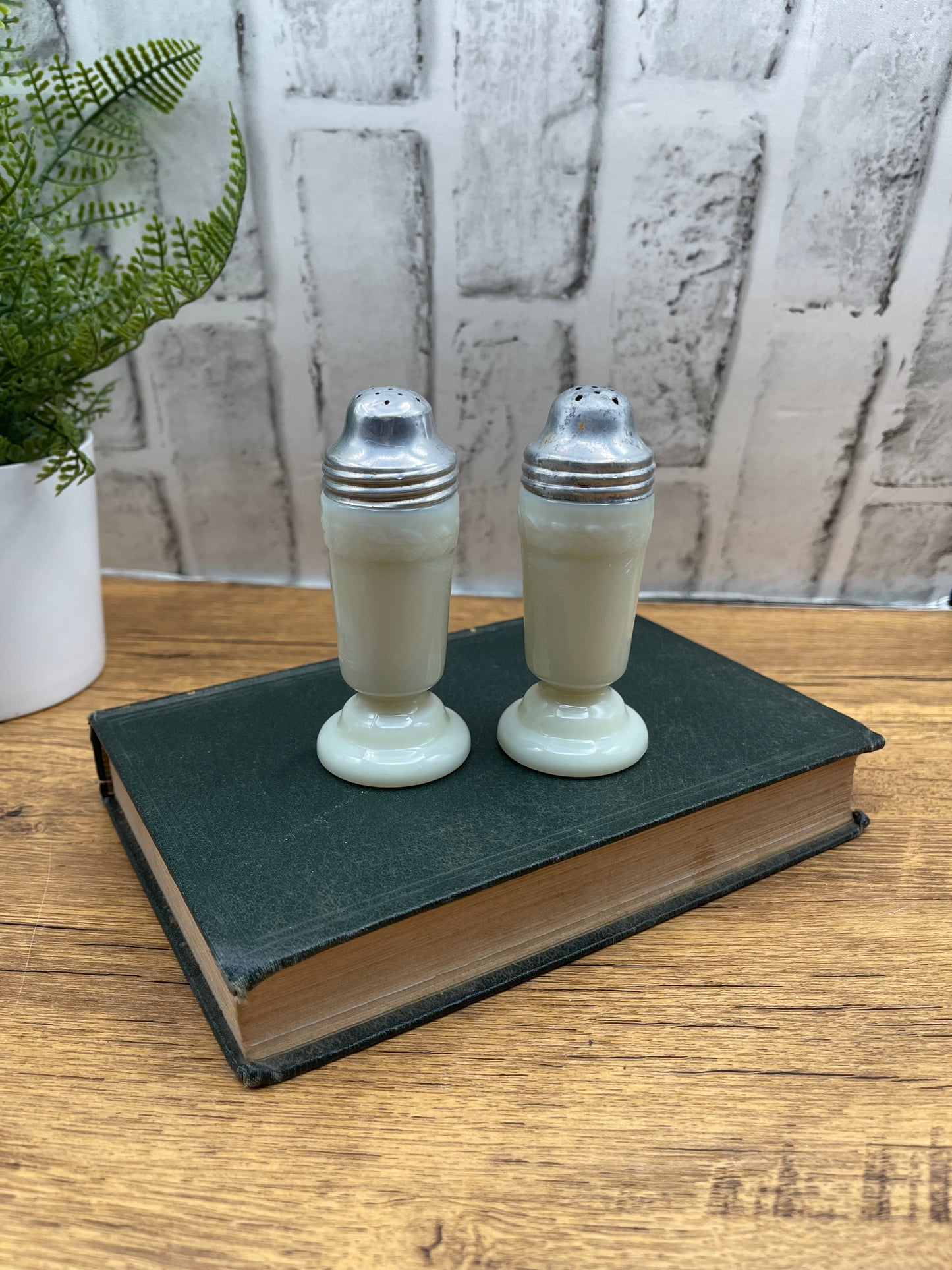 Custard Uranium Salt and Pepper Shakers