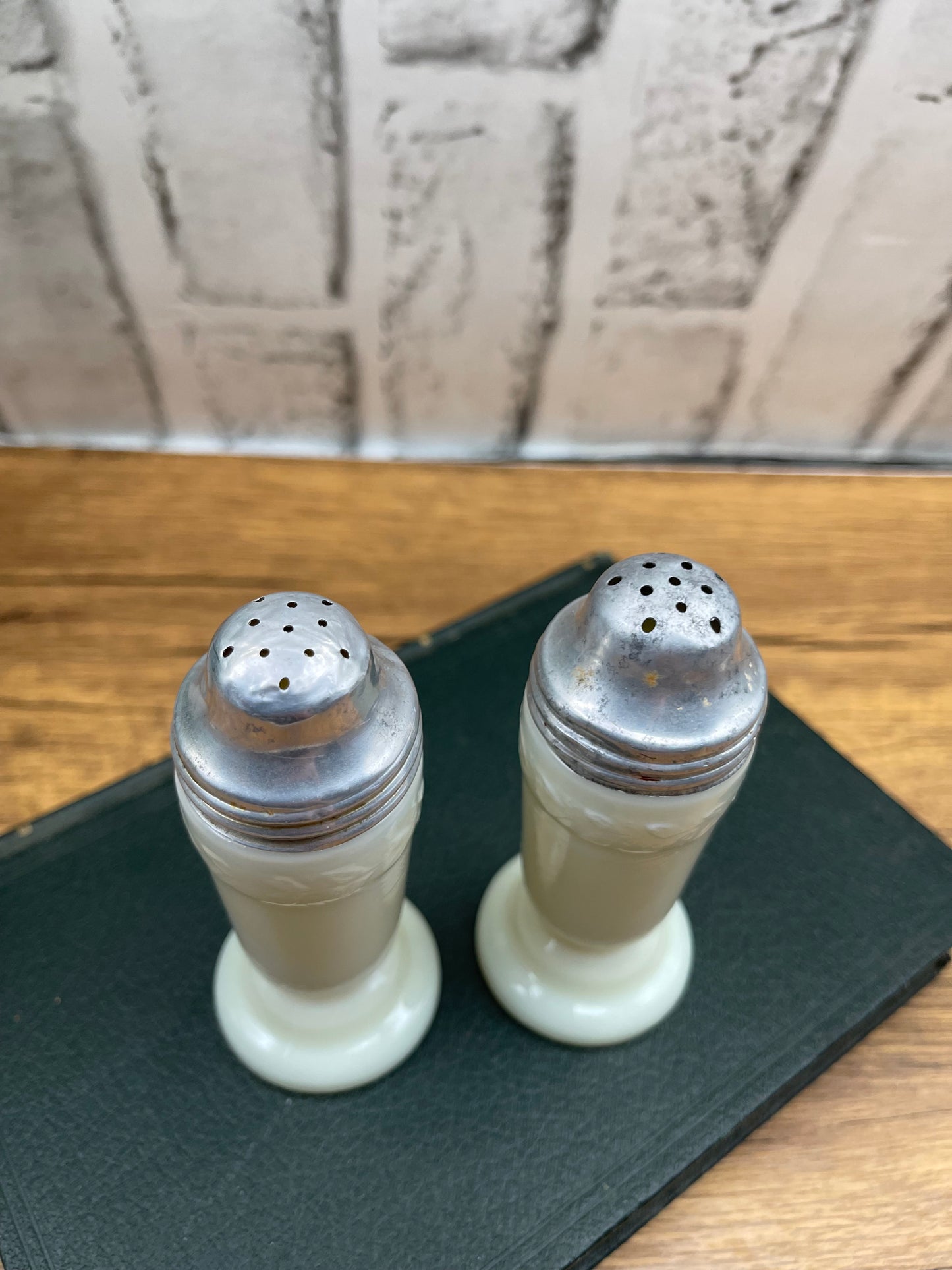 Custard Uranium Salt and Pepper Shakers